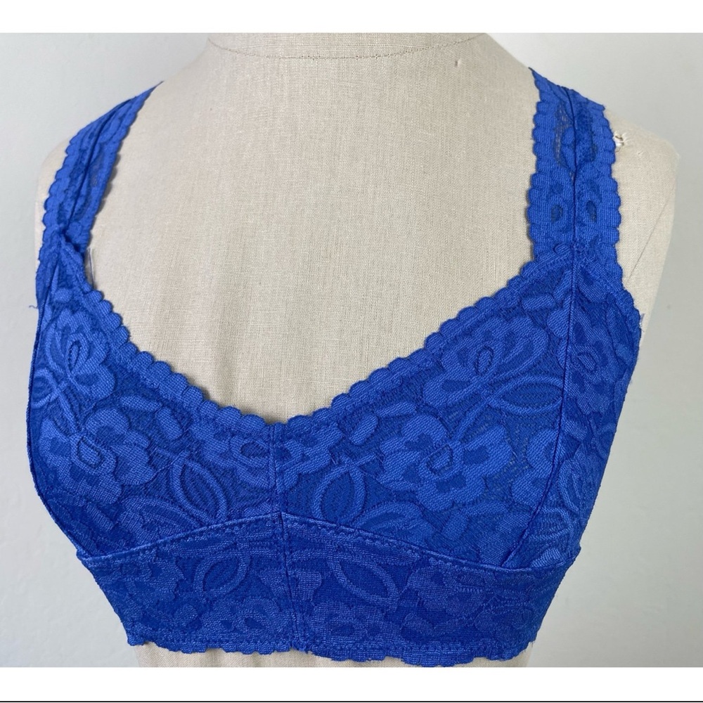 Intimately Free People Racerback Blue Bralette - Picture 2 of 4